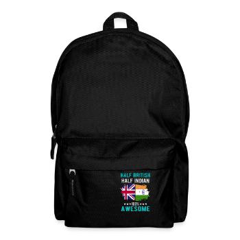 Halb Brite Halb Inder - Rucksack - Schwarz - Vorne
