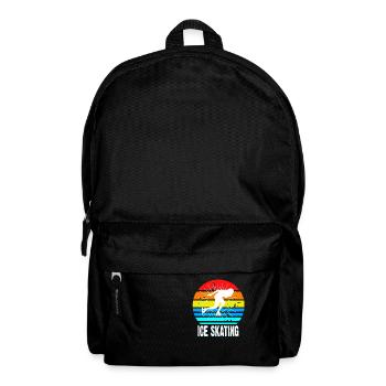 Retro Vintage Ice Skating Awesome T-Shirt - Rucksack - Schwarz - Vorne