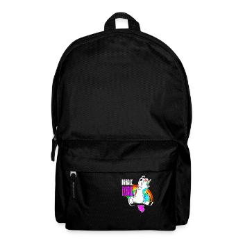 Licorne vintage INHALE. EXHALER. T-Shirt Cadeau - Sac à dos - noir - Devant