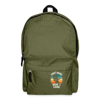 First grade teachers back to school - Backpack - olive green - Front