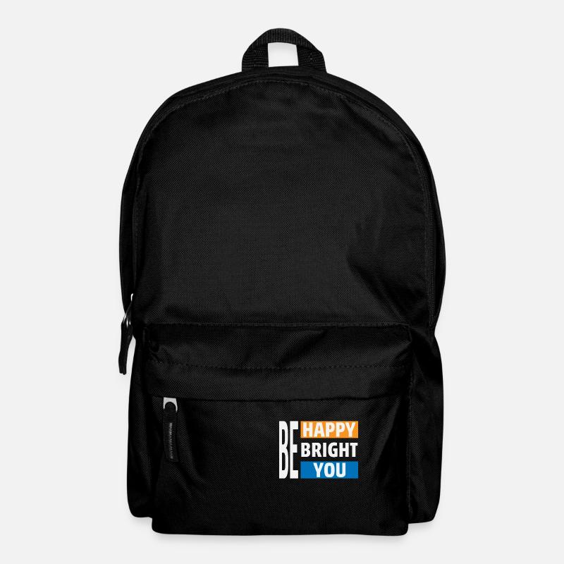 Be Happy Bright You - Rucksack - Schwarz