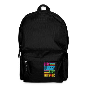 Classy Stay Aweome Retro Walkman - Backpack - black - Front