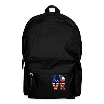 Dear georgia Usa flags gift - Backpack - black - Front