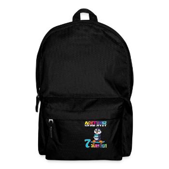 Kindergeburtstag Ich Bin Jetzt 7 Jahre - Rucksack - Schwarz - Vorne