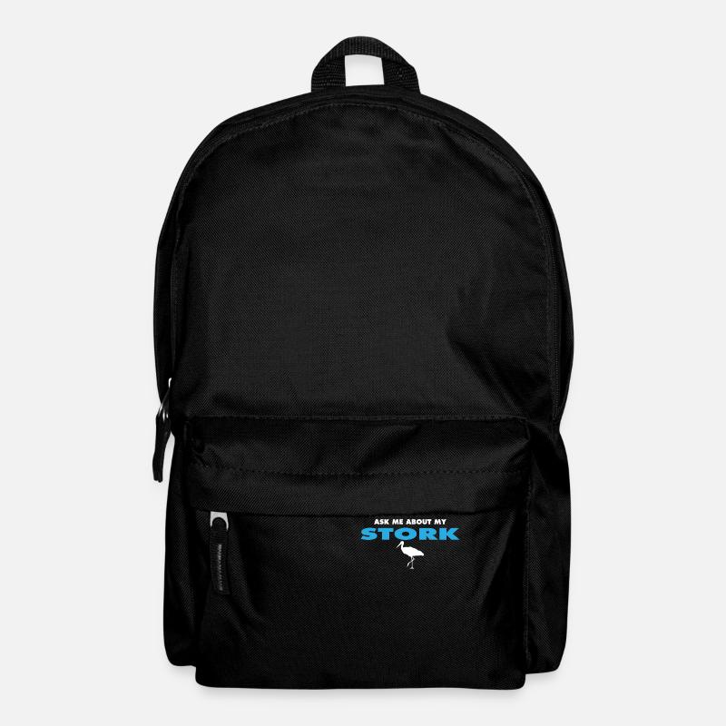 ask me about my stork - Rucksack - Schwarz