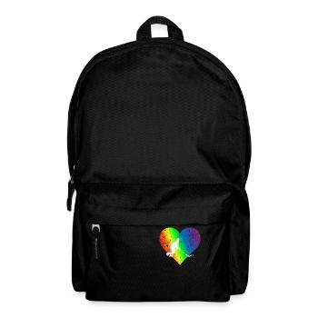 Palakowaty Pride Rainbow Heart - Backpack - black - Front