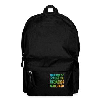 Maschinenbauer Job Beruf Metall - Rucksack - Schwarz - Vorne