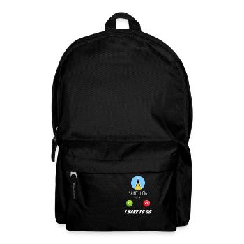 Saint Lucia calls on Lusiger flags saying - Backpack - black - Front