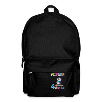 Penguin Anniversaire J’ai maintenant 4 ans - Sac à dos - noir - Devant