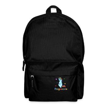 Schwangeres Einhorn - Pregnacorn - Rucksack - Schwarz - Vorne