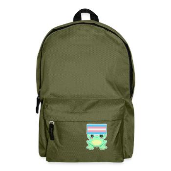 Froggy Trans - Backpack - olive green - Front