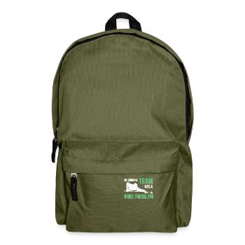 Mein Trinkteam hat ein Poolproblem Lustiger - Rucksack - Olivgrün - Vorne