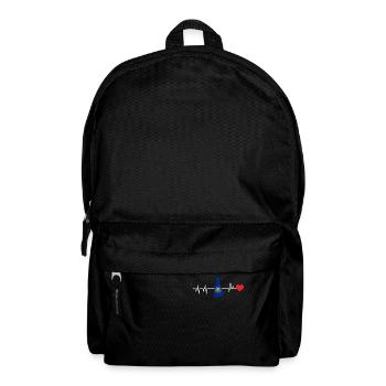 New Hampshire herzschlag geschenk - Rucksack - Schwarz - Vorne