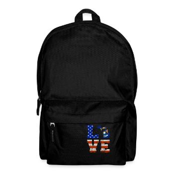 Dear Michigan Us flag gift - Backpack - black - Front