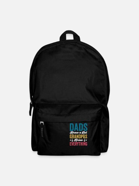 Dads Know A Lot Grandpas Know Everything Funny - Rucksack - Schwarz