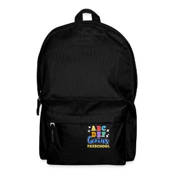 Kids Back to School Alphabet Genius Preschool - Backpack - black - Front