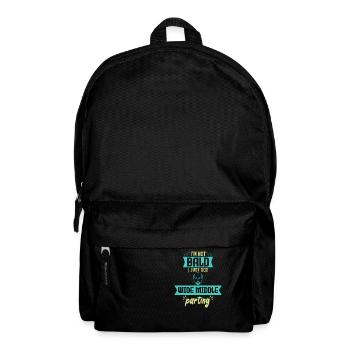 Bald Just Wide Middle Parting - Backpack - black - Front