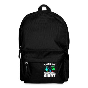 This Is My Fingerpainting Shirt - Backpack - black - Front