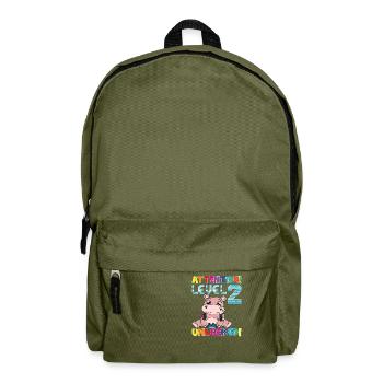 Attention Level 2 Unlocked Birthday - Backpack - olive green - Front