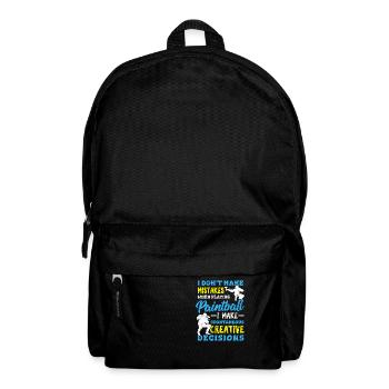 I Don't Make Mistakes When Playing Paintball Funny - Rucksack - Schwarz - Vorne