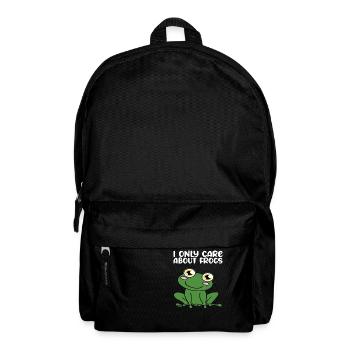 Je ne m’intéresse qu’aux grenouilles - Sac à dos - noir - Devant