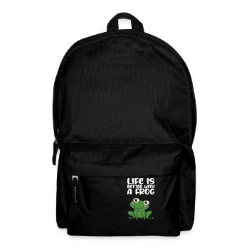 Life is better with a frog - Backpack - black - Front