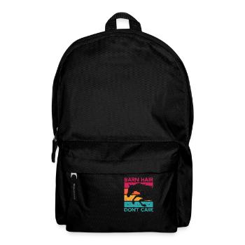 Liebe Pferd Reiten Reiter Bauernhof Scheune Haare - Rucksack - Schwarz - Vorne