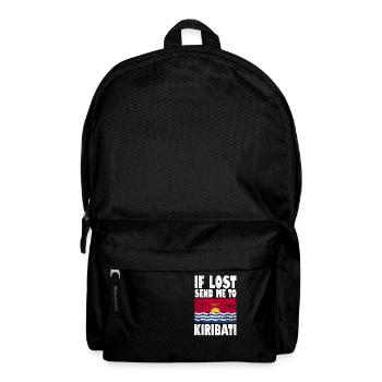 Kiribati Flagge Spruch - Rucksack - Schwarz - Vorne