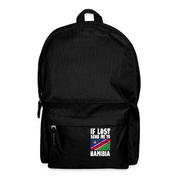 Namibia Flagge Spruch - Rucksack - Schwarz - Vorne