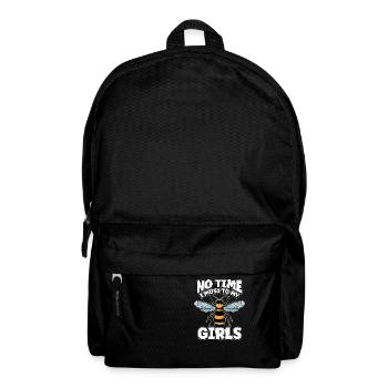Keine Zeit Ich Muss Zu Meinen Mädels Bienen Imker - Rucksack - Schwarz - Vorne