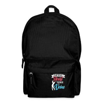Feu dans mon cœur Par dans mes veines Cool Golf - Sac à dos - noir - Devant