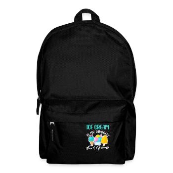 ice cream is my favorite good group Design - Rucksack - Schwarz - Vorne