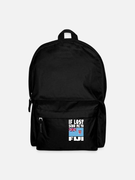 Fiji Flag Saying - Backpack - black