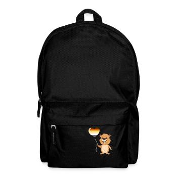 Biber Herzballon Gay Bear - Rucksack - Schwarz - Vorne