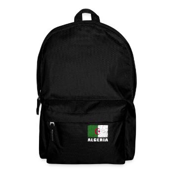 Algerien Flagge Grunge Algerien Fahne - Rucksack - Schwarz - Vorne