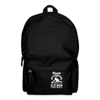Curling Player for a Curler Never Underestimate - Backpack - black - Front