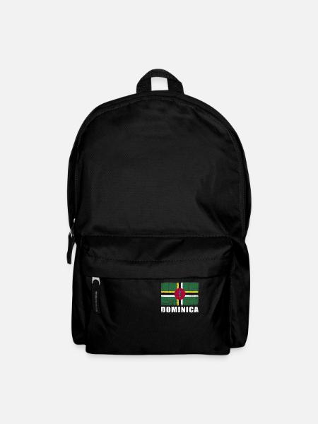 Dominica Flag Grunge Dominica Flag - Backpack - black