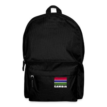 Gambia Flag Grunge Gambia Flag - Backpack - black - Front