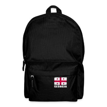 Drapeau de Géorgie Grunge Drapeau de Géorgie - Sac à dos - noir - Devant