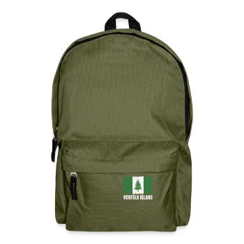 Norfolk Island Flag - Backpack - olive green - Front