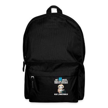 Mit 40 nichts anders nur langsamer 40 Geburtstag - Rucksack - Schwarz - Vorne
