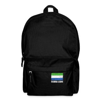 Sierra Leone Flagge Grunge Sierra Leone Fahne - Rucksack - Schwarz - Vorne