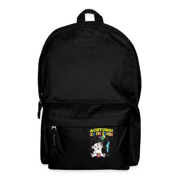 Achtung Ich Bin Schon 1 Tier Geburtstag Eisbär - Rucksack - Schwarz - Vorne