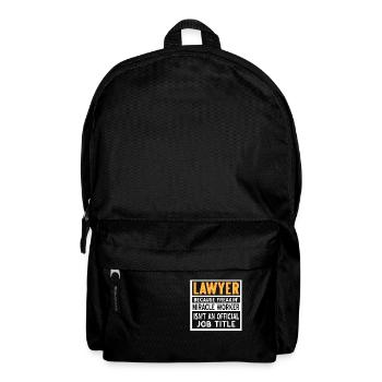 Lawyer Because Freakin' Miracle Worker Funny - Rucksack - Schwarz - Vorne