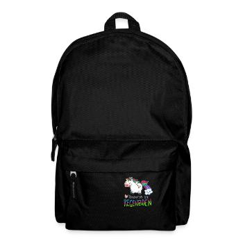 Lustiges Küss Mich Am Regenbogen - Rucksack - Schwarz - Vorne