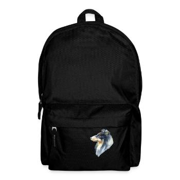 Collie Hund Hundebesitzer Hundeliebhaber Hunde - Rucksack - Schwarz - Vorne