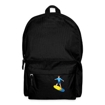 Surfers on the surfboard Surfing - Backpack - black - Front