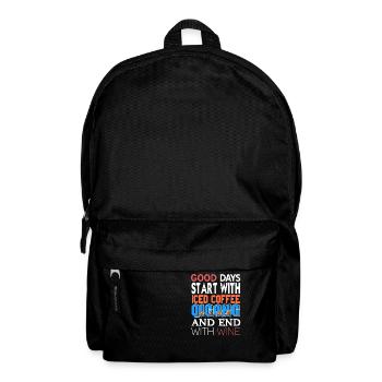 Good Days Start With Ice Coffee Qigong Awesome - Rucksack - Schwarz - Vorne