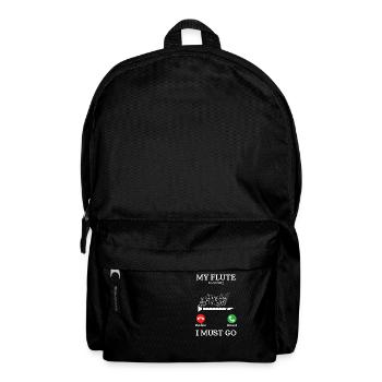 Ma flûte appelle, je dois aller flûtiste - Sac à dos - noir - Devant