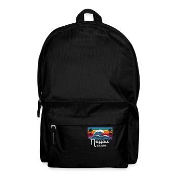 The Bahamas Nassau City Vintage Wave Art - Rucksack - Schwarz - Vorne